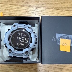 Ativa Black and Gray Digital Smartwatch